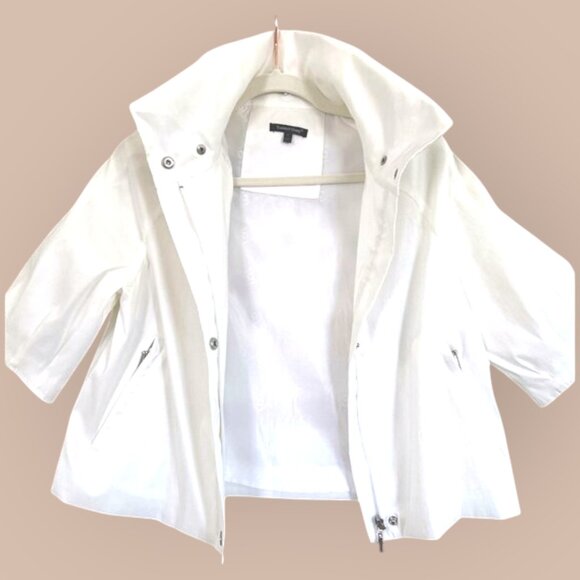 Samuel Dong Structured White Designer Jacket Modern Minimalist Statement S - Picture 5 of 11